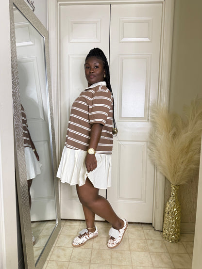 Dolly Stripes| Mocha
