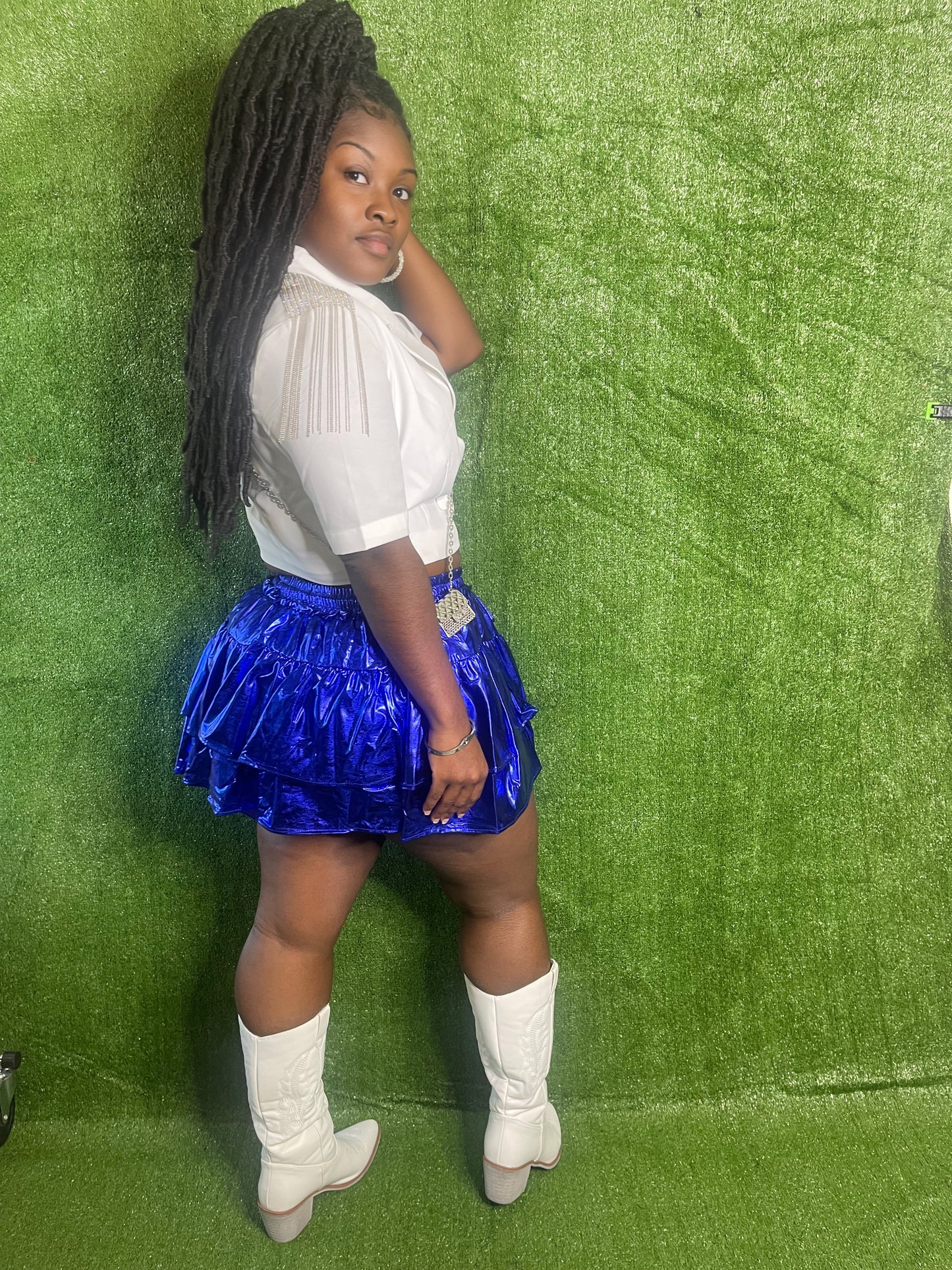 Up One Metallic| Blue