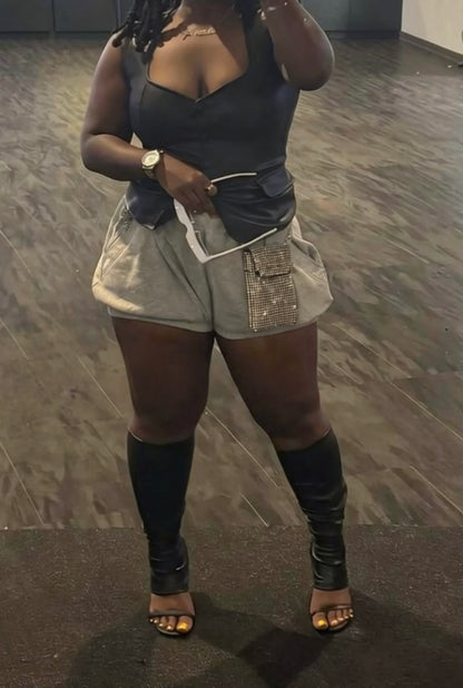 Bubble Hem Fashion Shorts