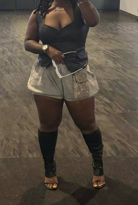 Bubble Hem Fashion Shorts