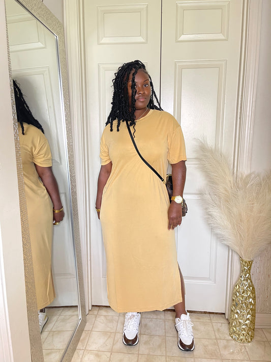 Mel Dress| Oat Tan