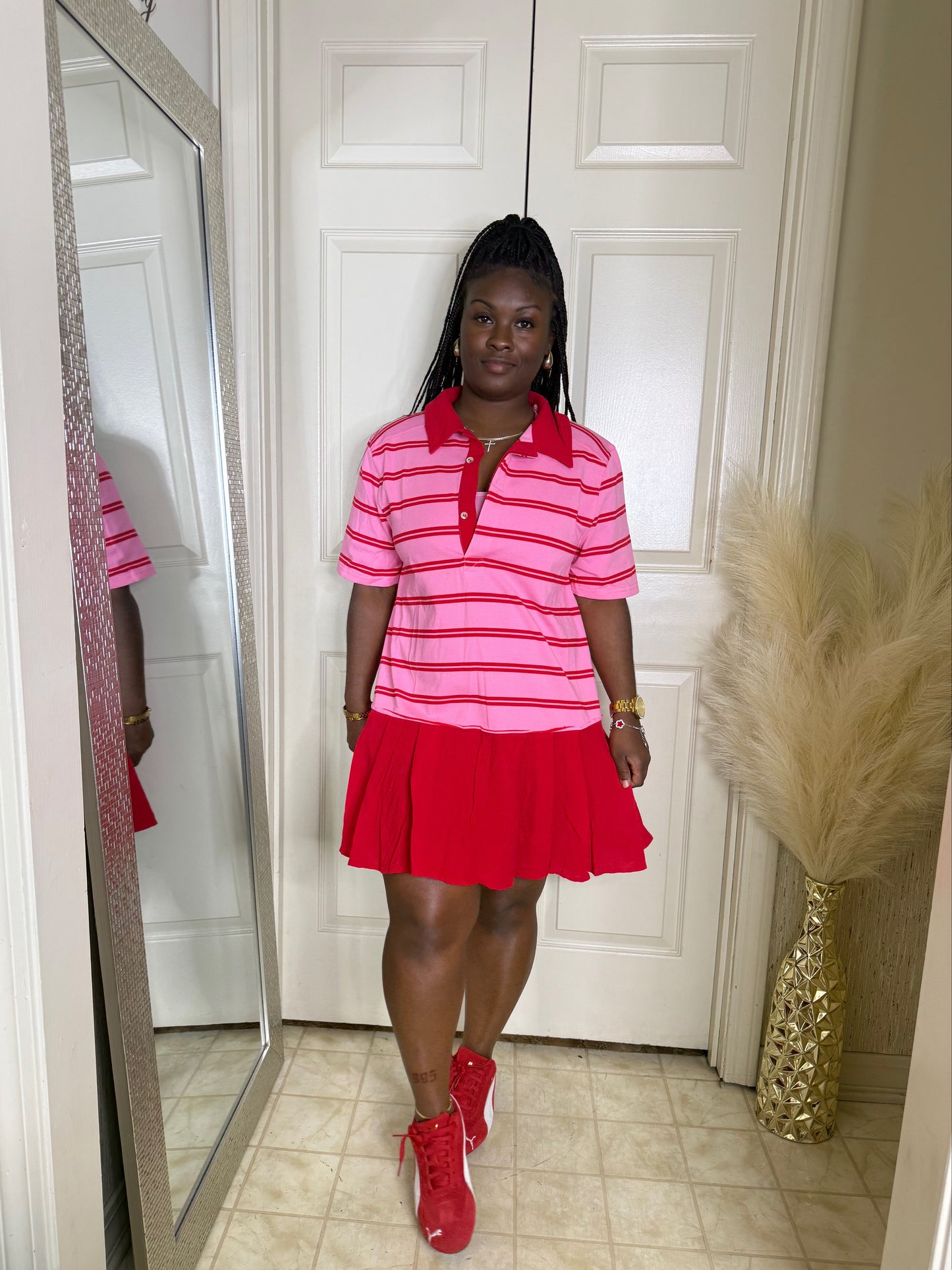 Dolly Stripes| Red
